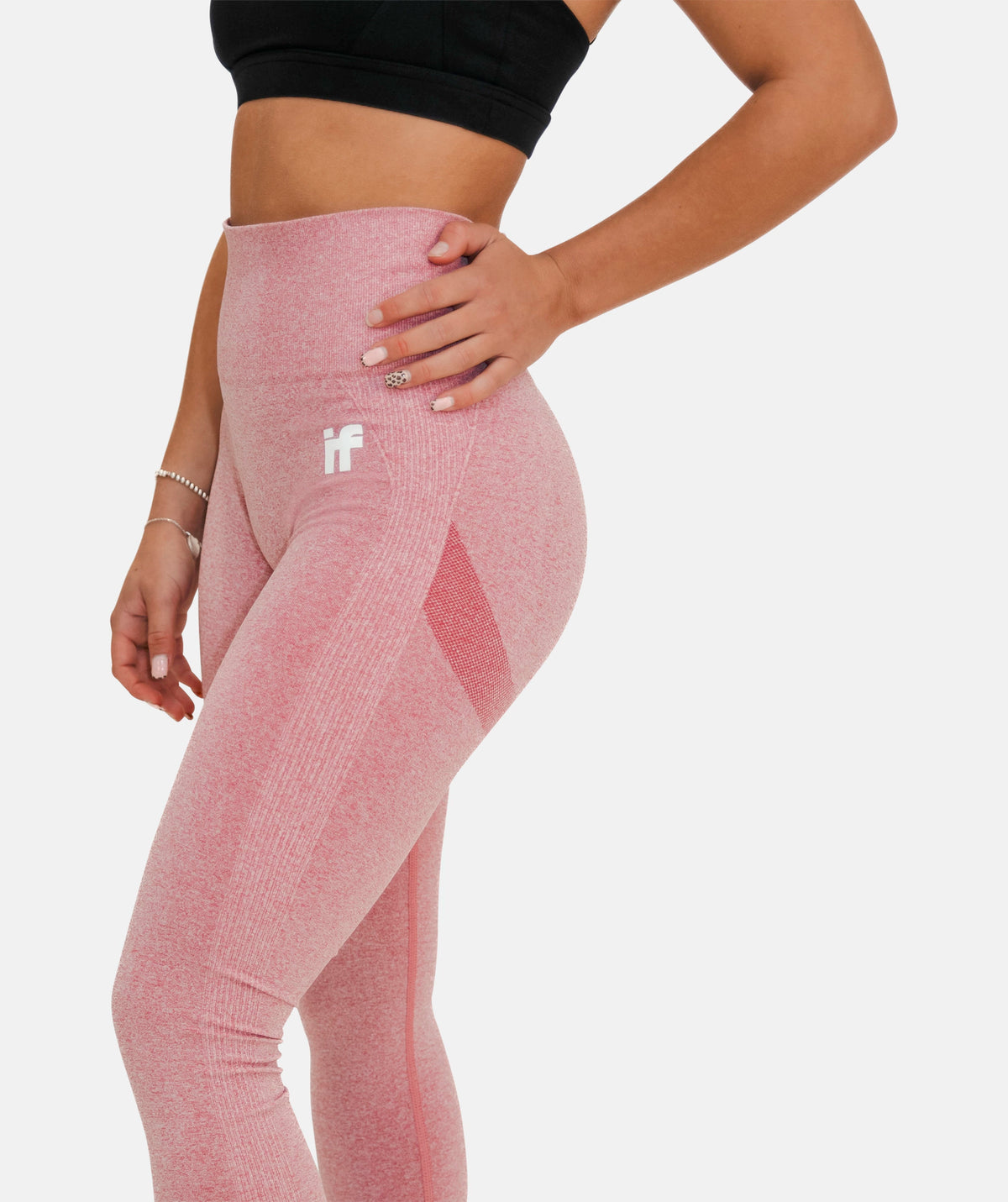 interpro Pink seamless workout leggings