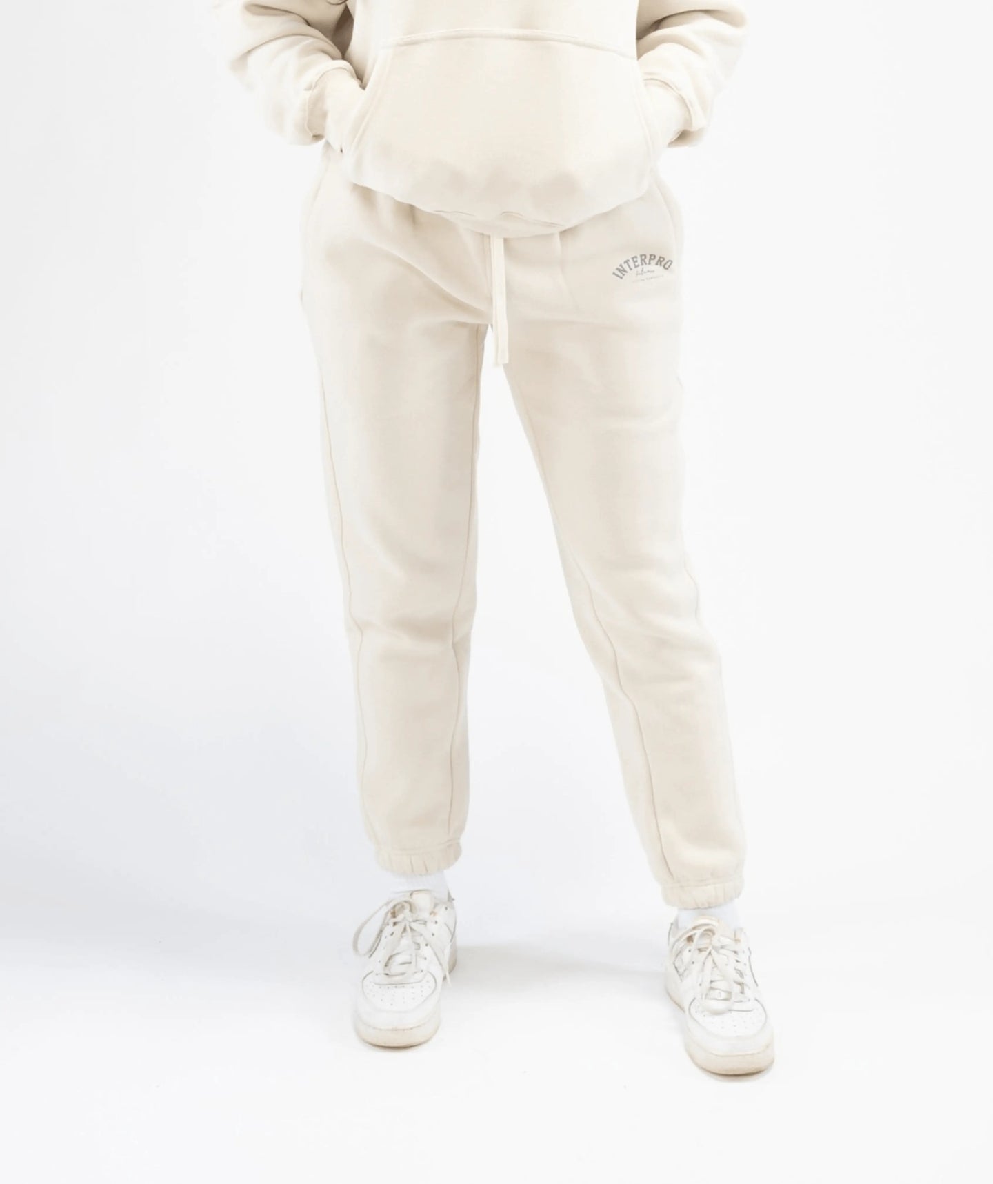 Women's Regular Fit Joggers - Creme