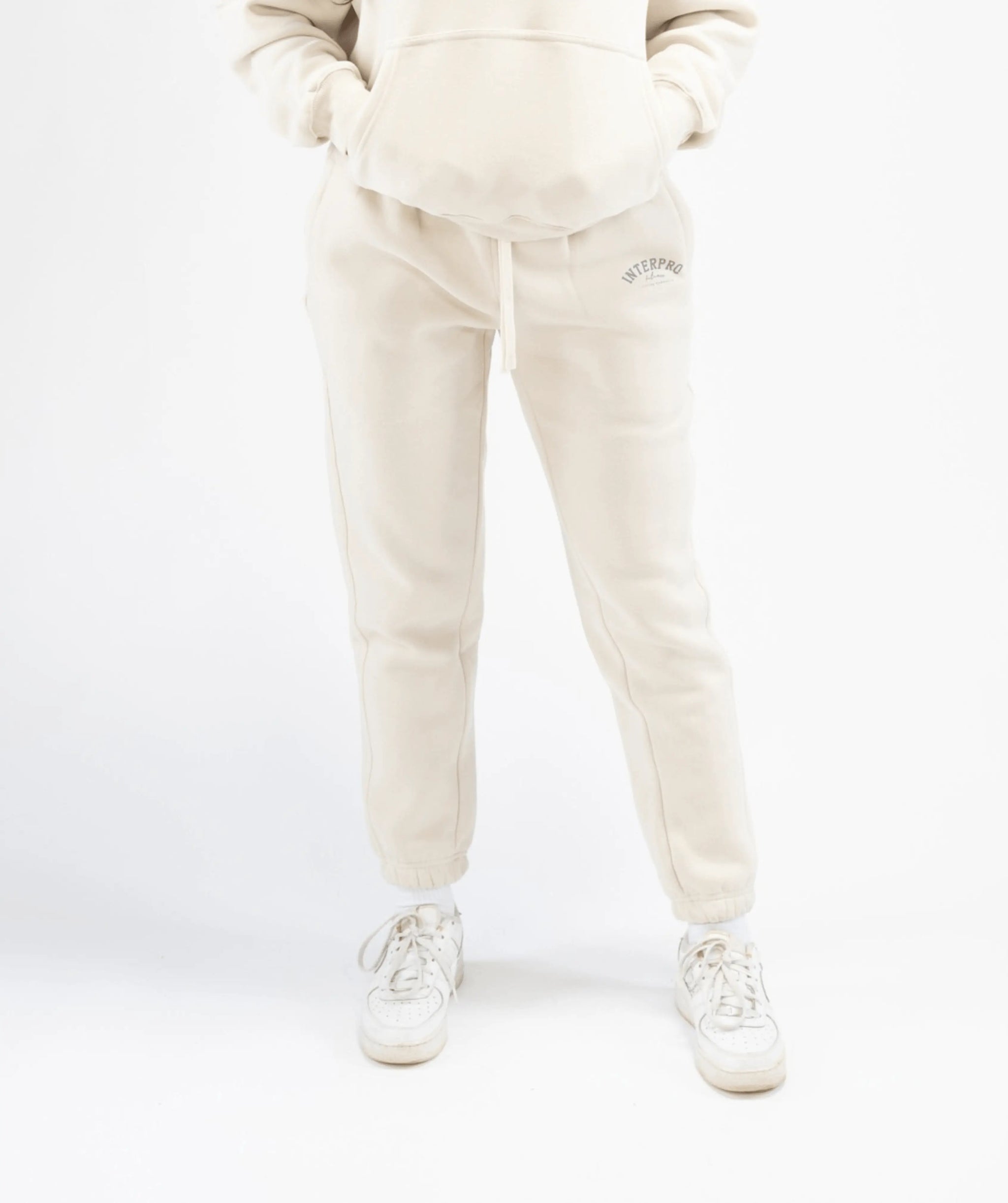 Women's Regular Fit Joggers - Creme