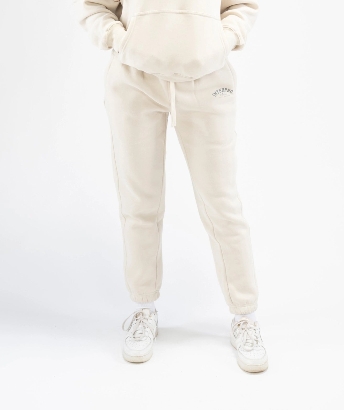 Women's Regular Fit Joggers - Creme