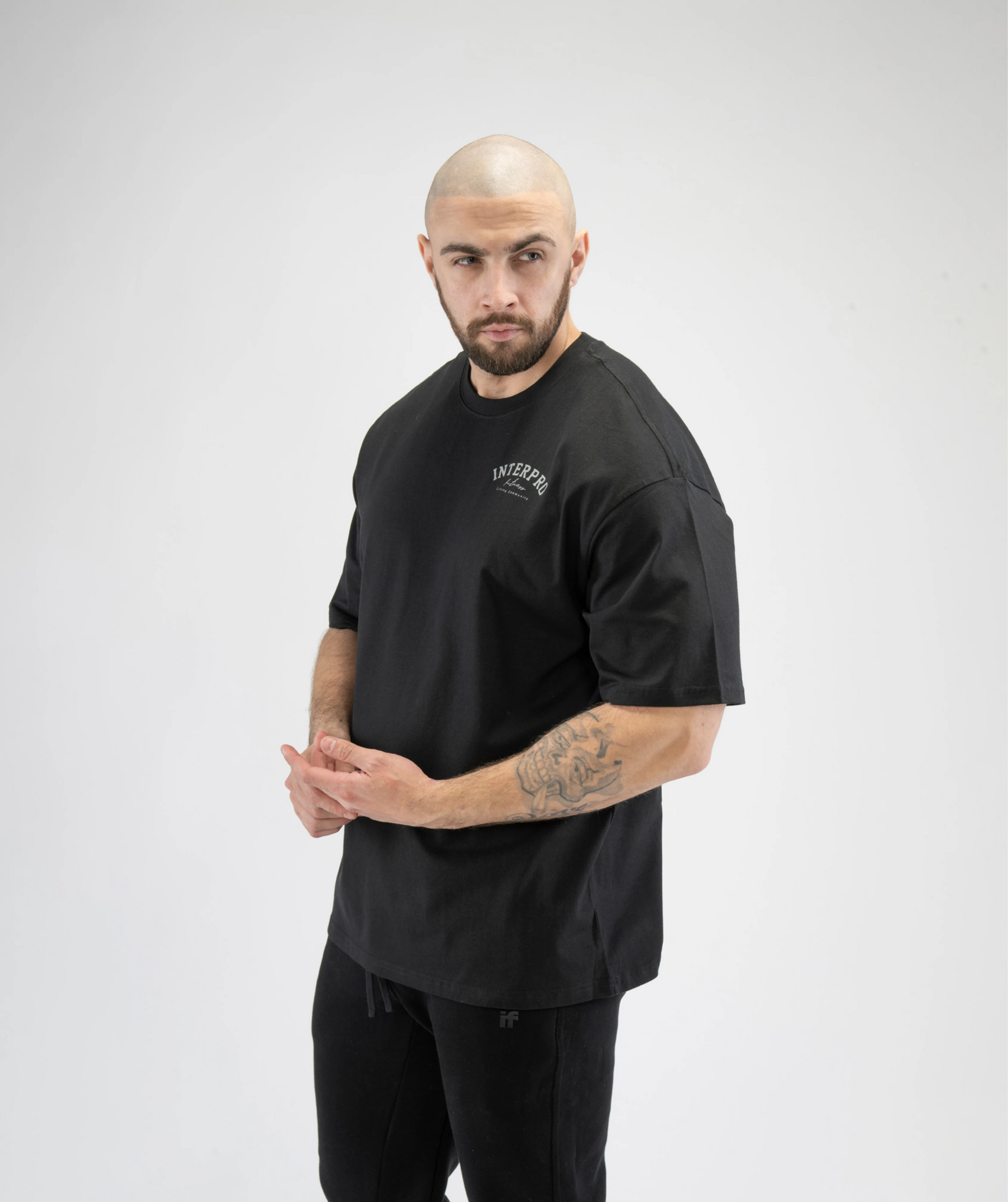 Men's Oversized Gym T Shirt - Black