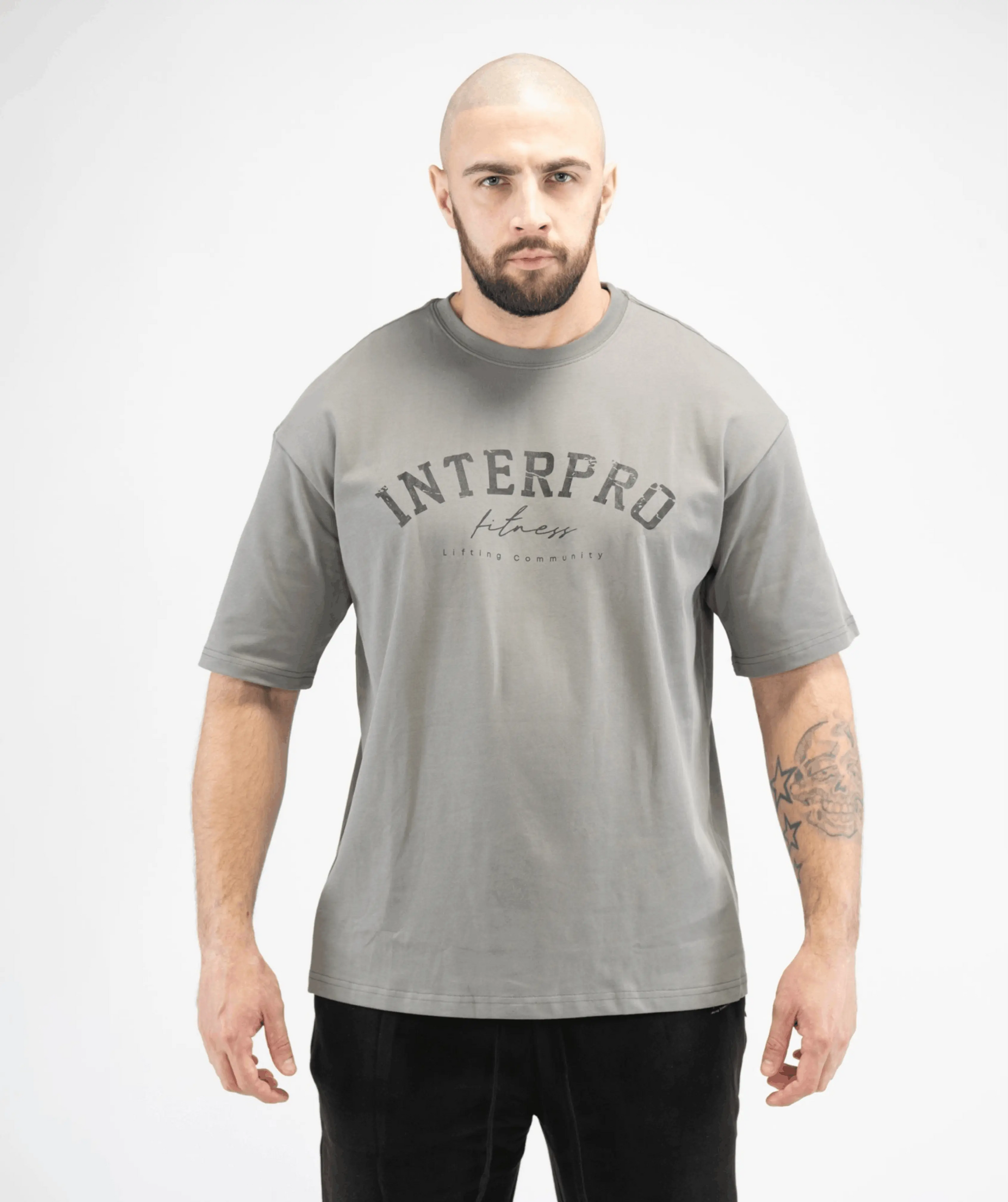 Men's Oversized Gym T Shirt - Grey