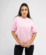 Women's Oversized Gym T Shirt - Soft Pink