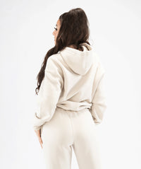 Women's Pullover Gym Hoodie - Creme