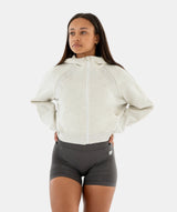 Damen-Kapuzenpullover mit Reißverschluss - Grau