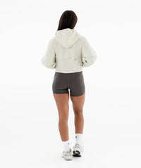 Damen-Kapuzenpullover mit Reißverschluss - Grau