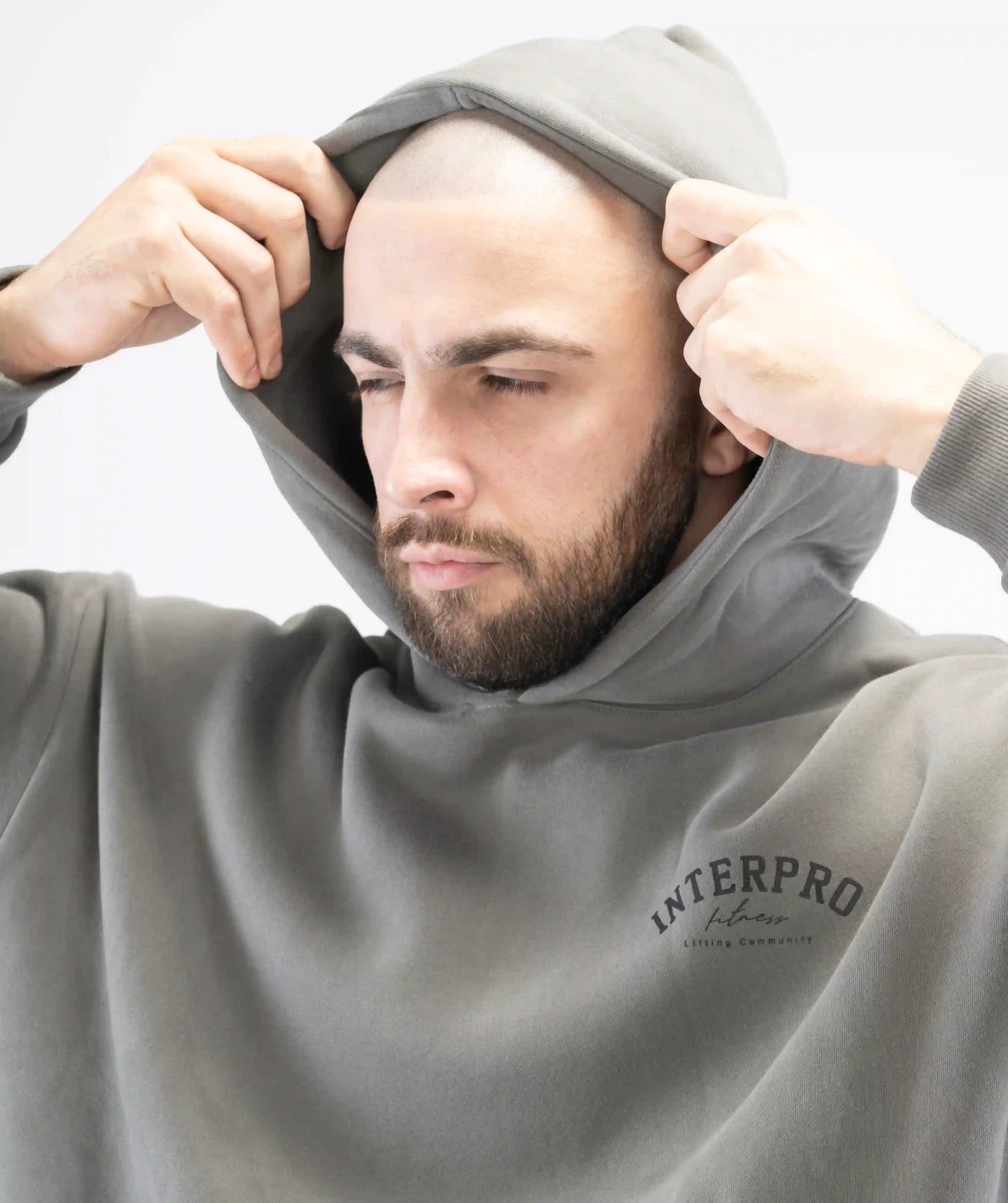 Men's Oversized Hoodie - Grey