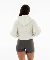 Damen-Kapuzenpullover mit Reißverschluss - Grau