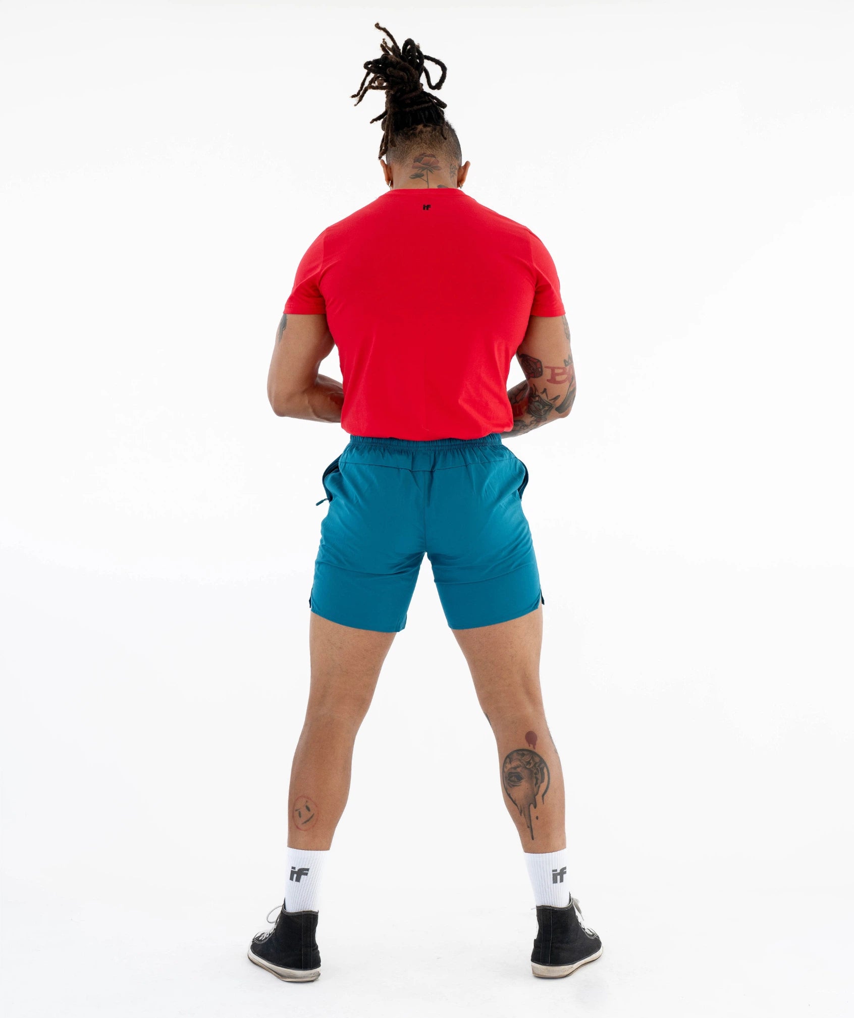 Men's Muscle Fit  Gym Tee - Red
