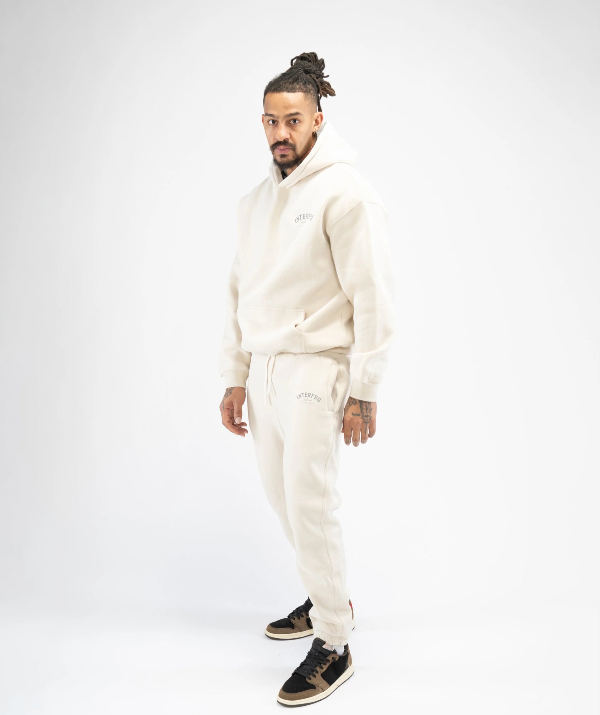 Men's Pullover Hoodie - Creme