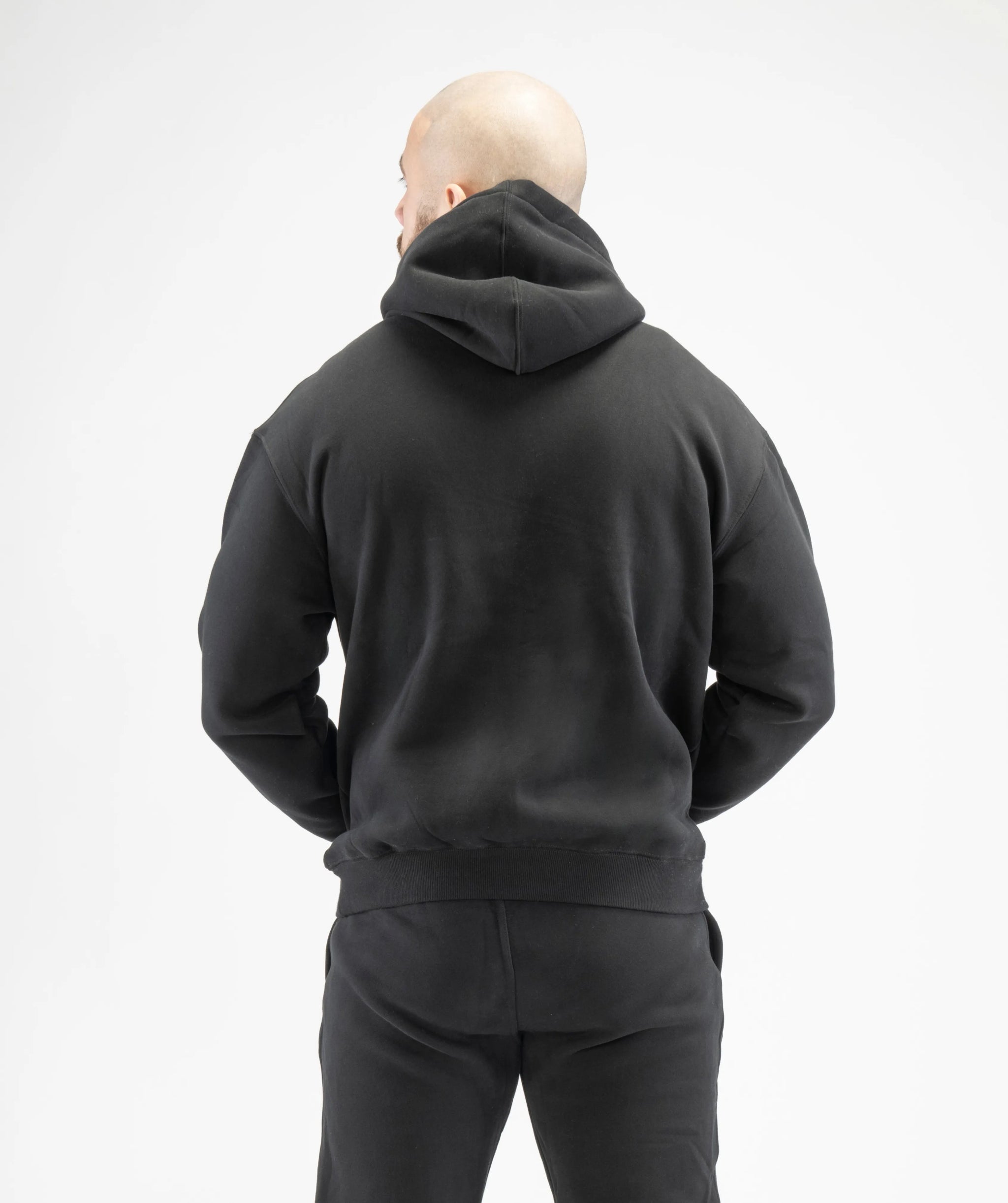 Men's Pull Over Hoodie - Black