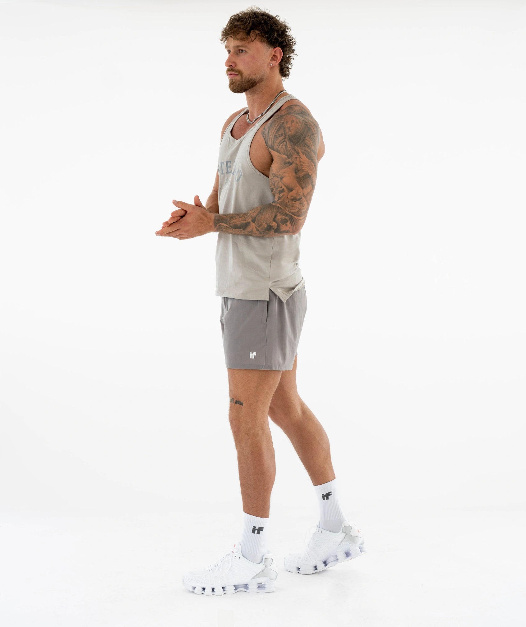 Mens Gym Vest - Grey
