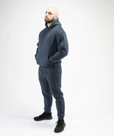 Mens Pull Over Hoodie - Navy Blue