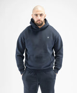 Mens Pull Over Hoodie - Navy Blue