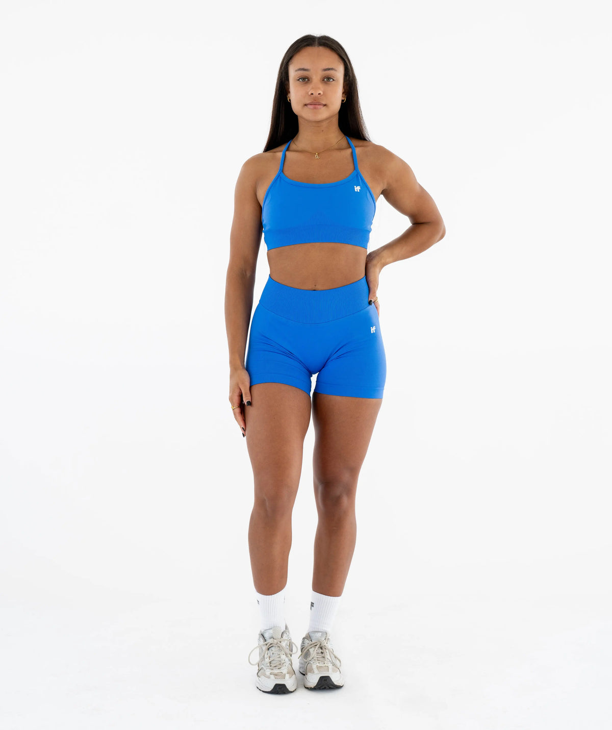 blue athletic outfit