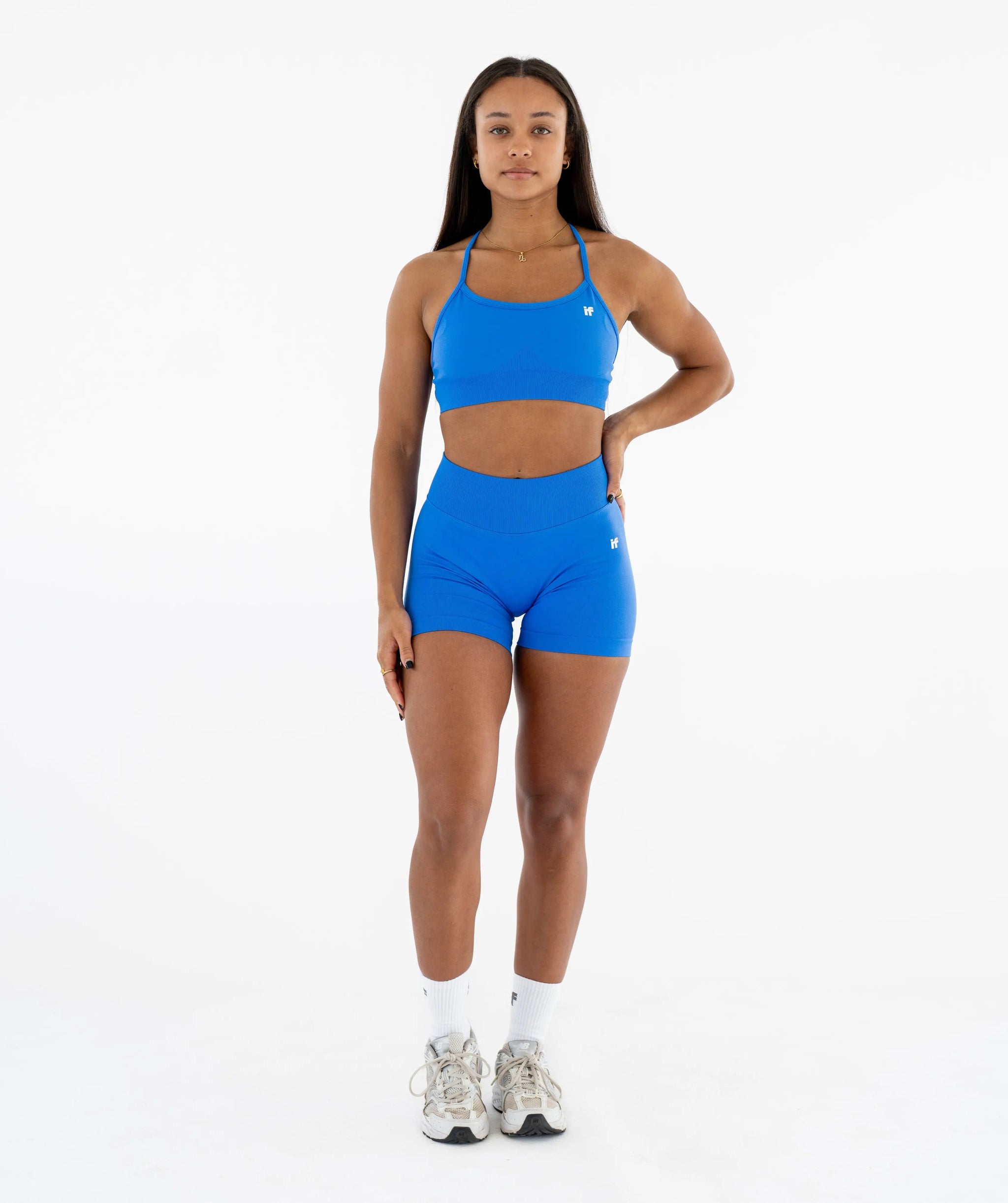 Women's Seamless Shorts - Bright Blue