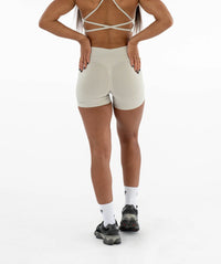 Nahtlose Shorts für Damen - Schwarz