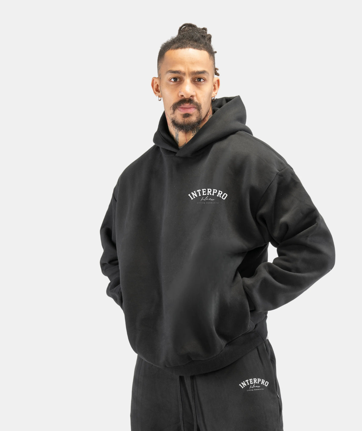 Mens Black Oversized Hoodie