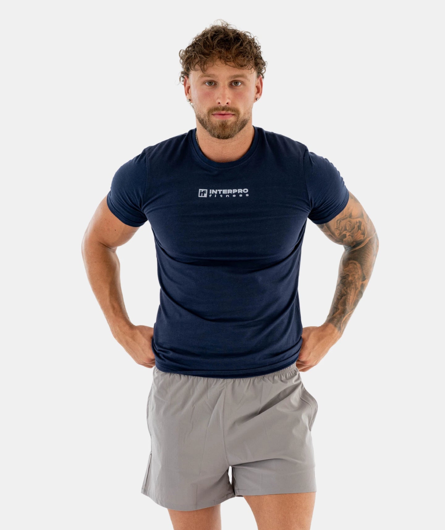 Men's Muscle Fit  Gym Tee - Blue