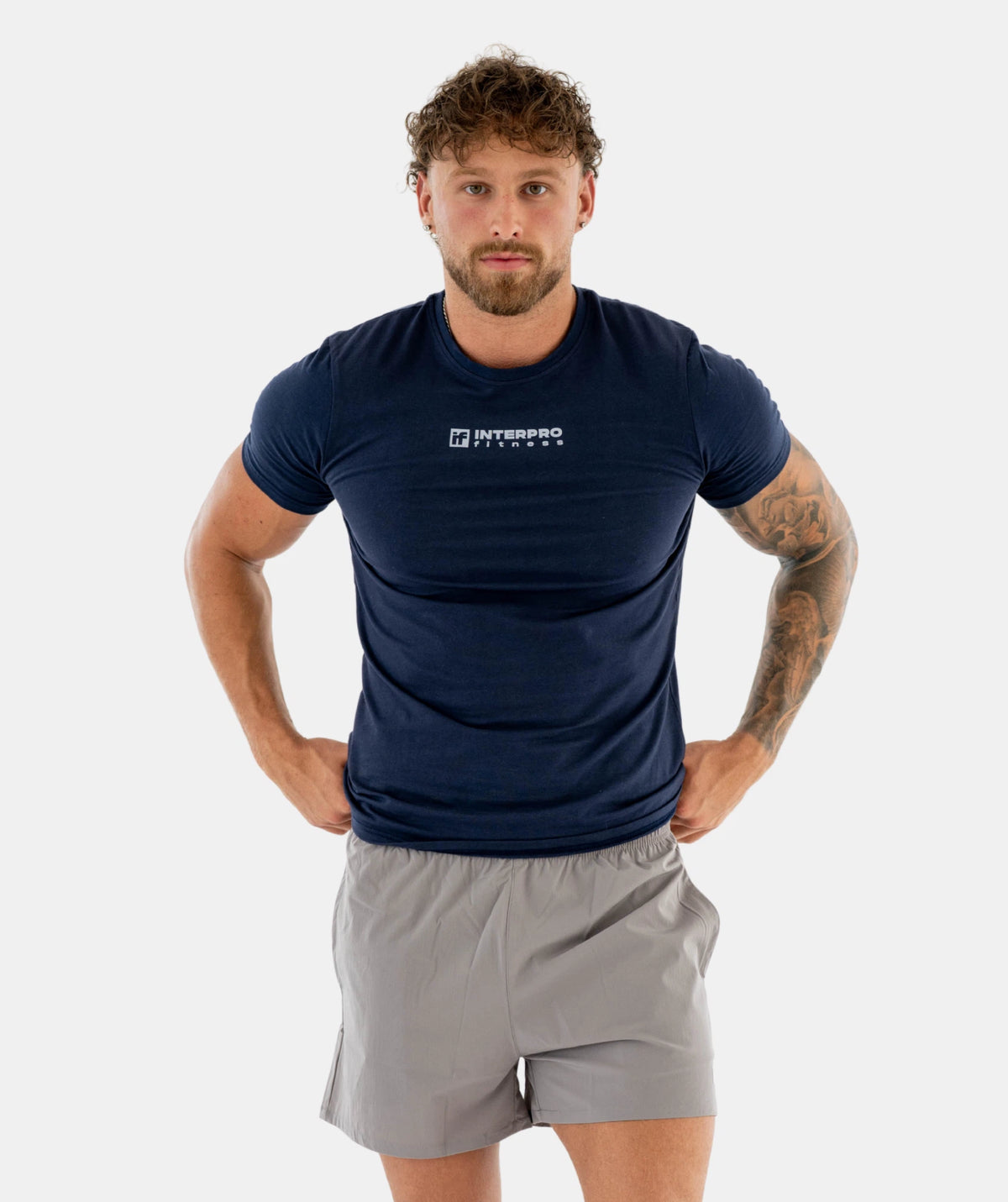 Men's Muscle Fit  Gym Tee - Blue