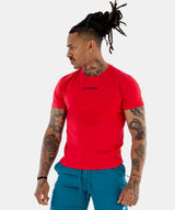 Men's Muscle Fit  Gym Tee - Red