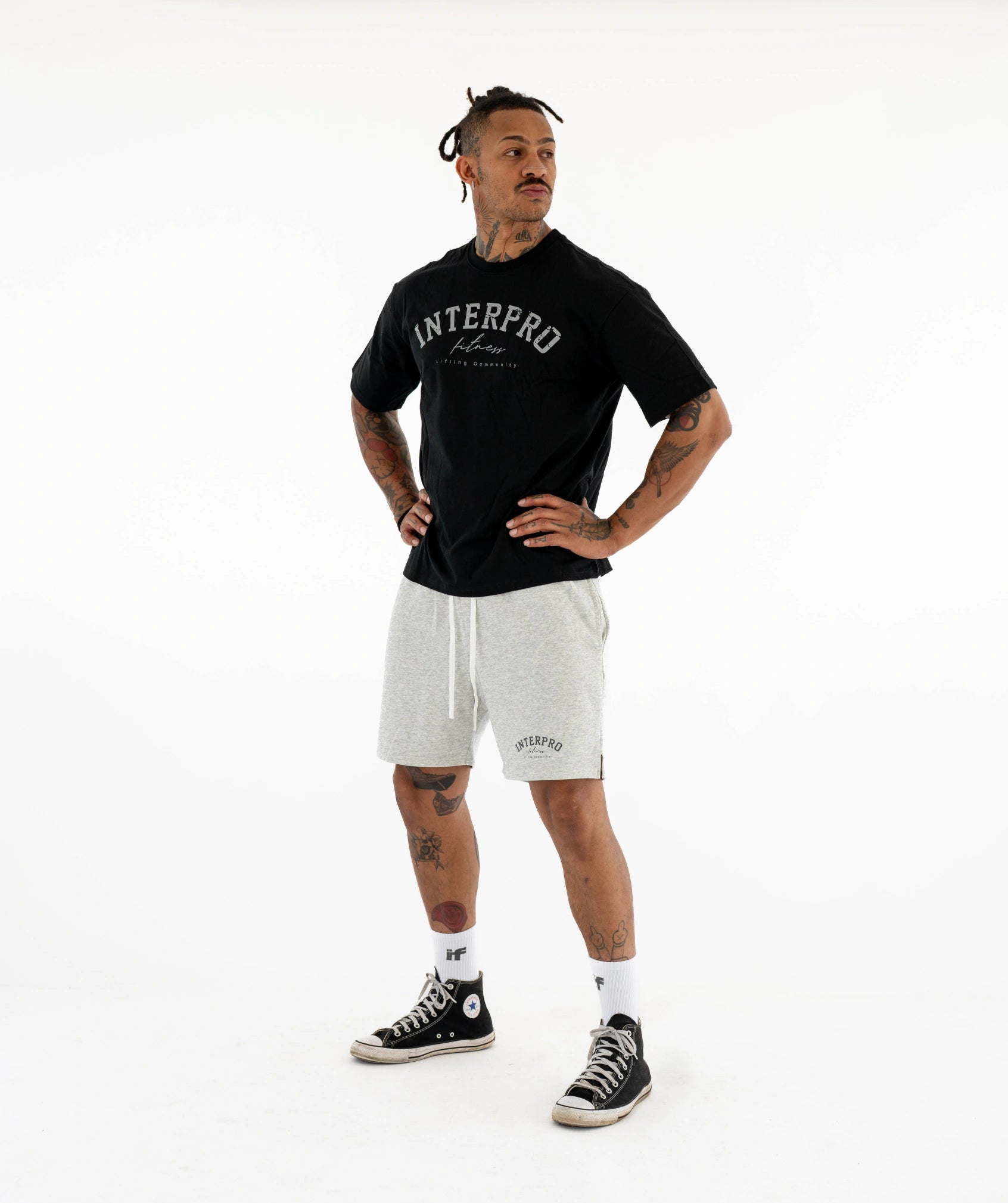 Men's Lifting Shorts - Grey Marl