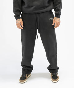 wearing black sweatpants 