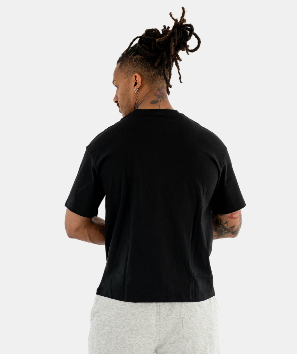 black t-shirt