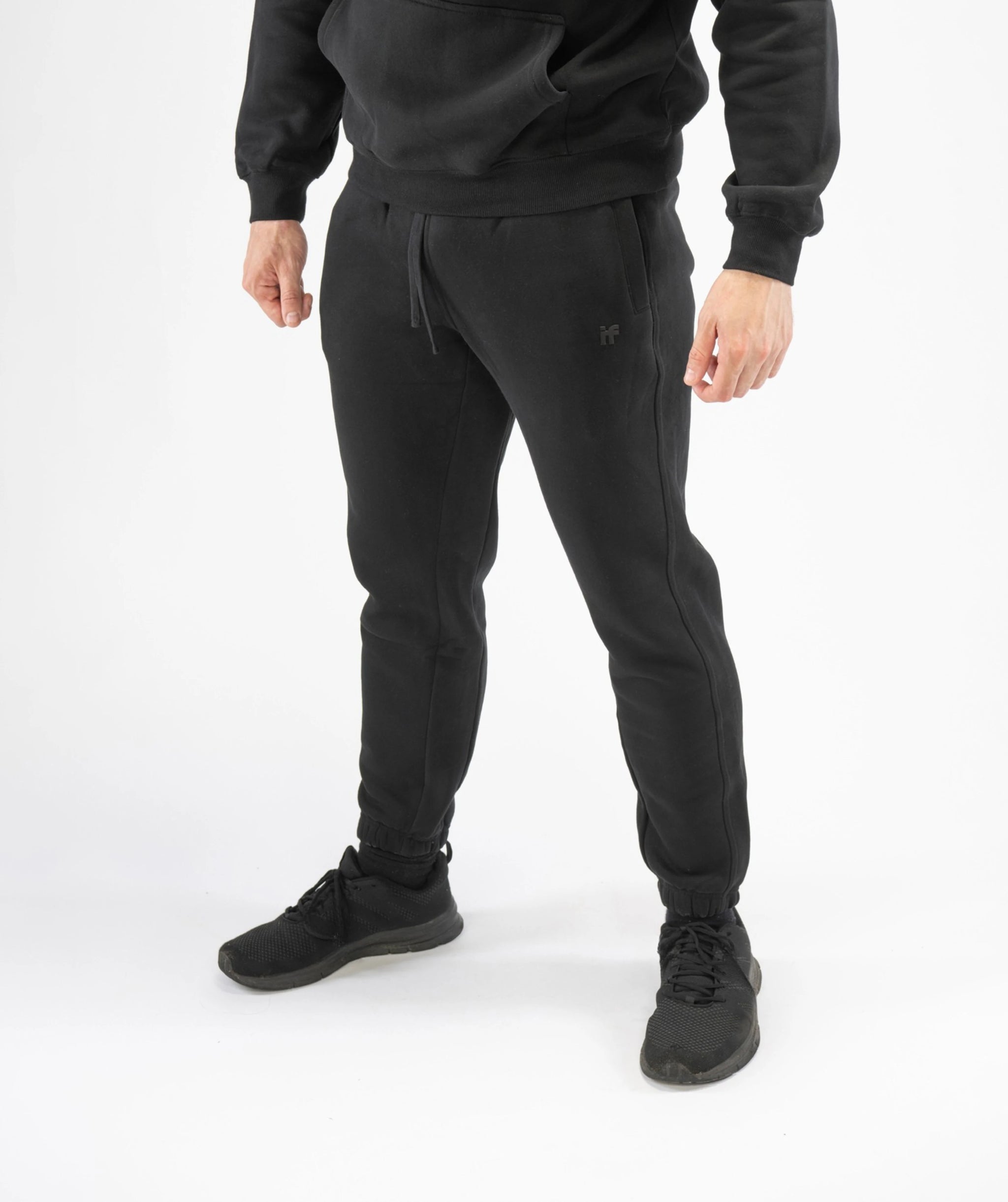 Men's Regular Fit Joggers - Black