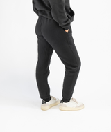 Womens black Interpro Fitness joggers back view