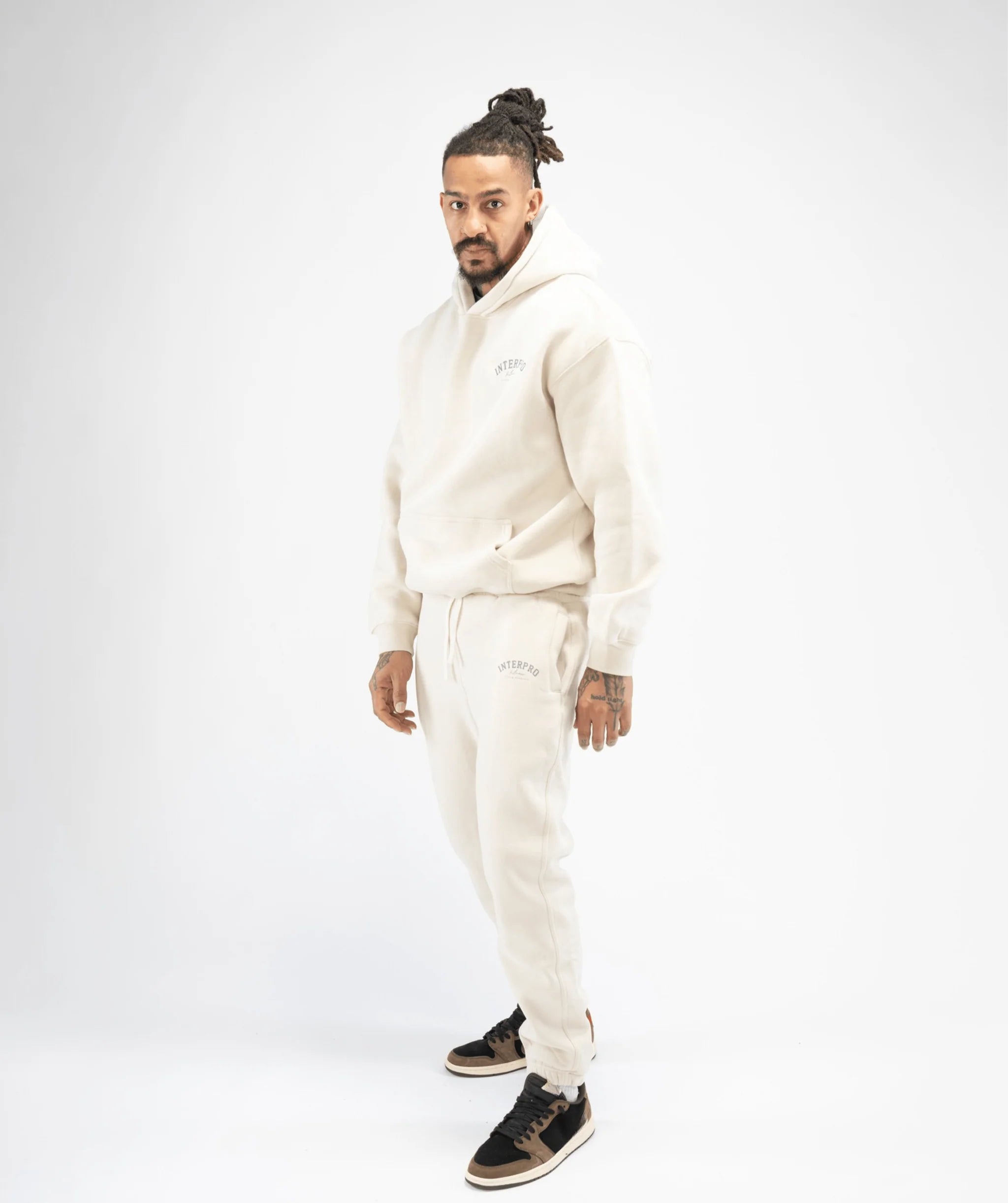 Men's Regular Fit Joggers - Creme
