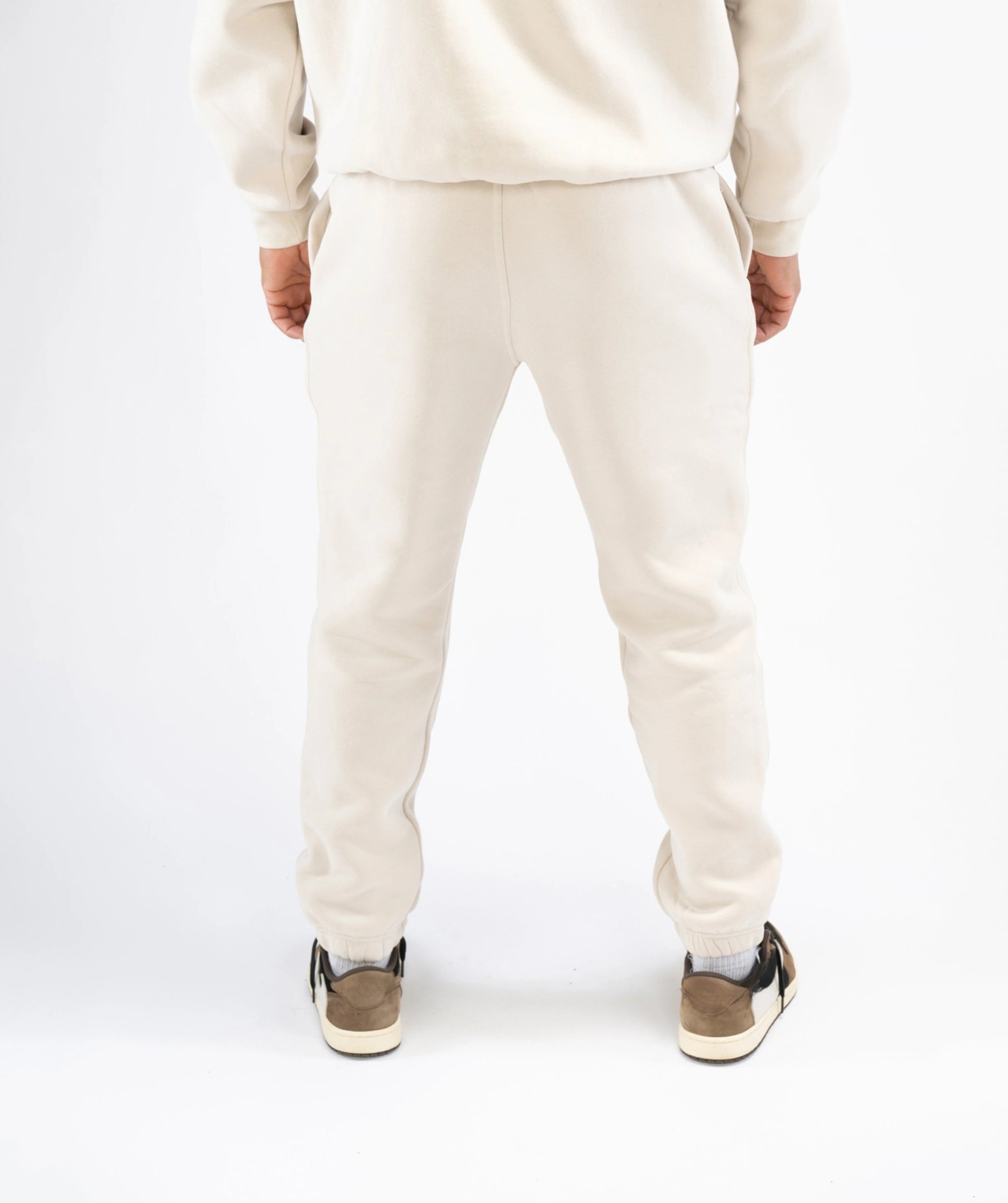 Men's Regular Fit Joggers - Creme