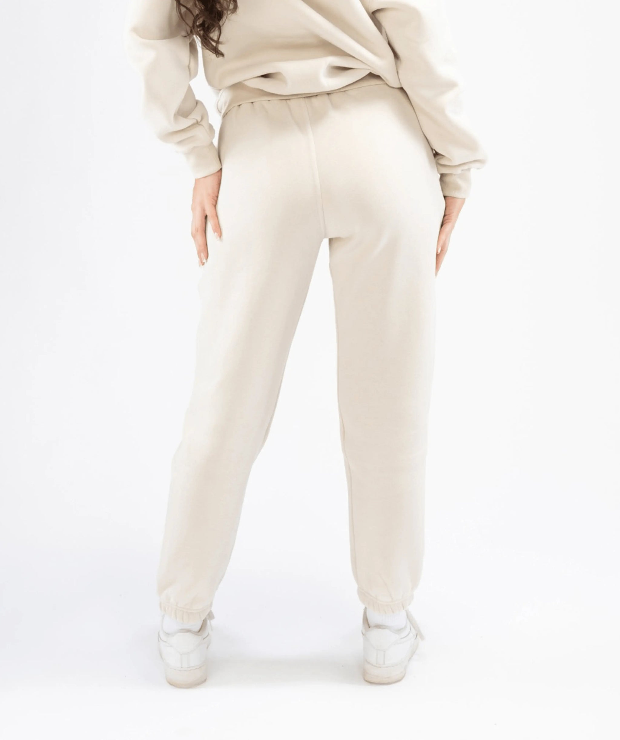 Women's Regular Fit Joggers - Creme