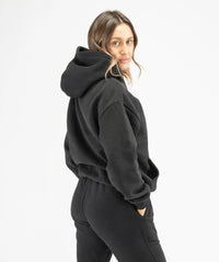 Women's Pullover Gym Hoodie -Black