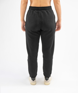 Interpro Fitness womens black joggers back profile with elastic waistband