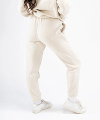 Women's Regular Fit Joggers - Creme