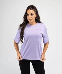 Women's Oversized Gym T Shirt - Lilac