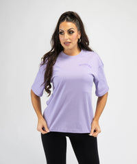 Women's Oversized Gym T Shirt - Lilac