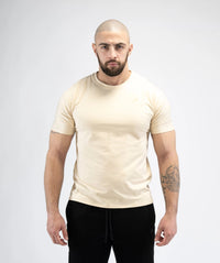 Men's Muscle Fit Gym Tee - Beige
