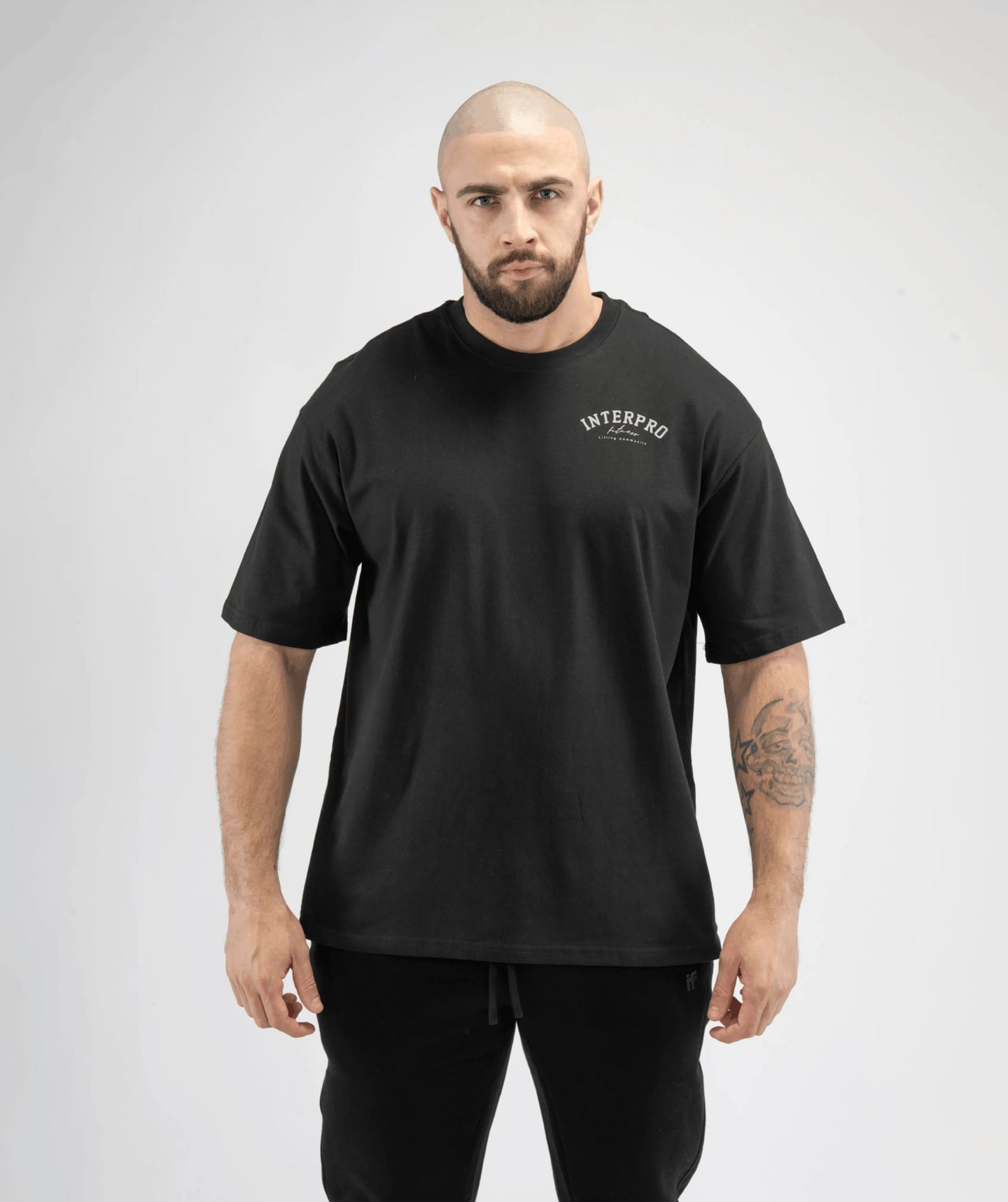 Men's Oversized Gym T Shirt - Black