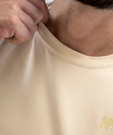 Men's Muscle Fit Gym Tee - Beige