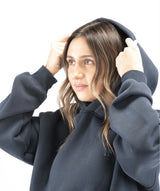 Women's Pullover Gym Hoodie - Navy Blue