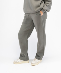 Interpro Fitness grey straight leg joggers side view showing relaxed fit