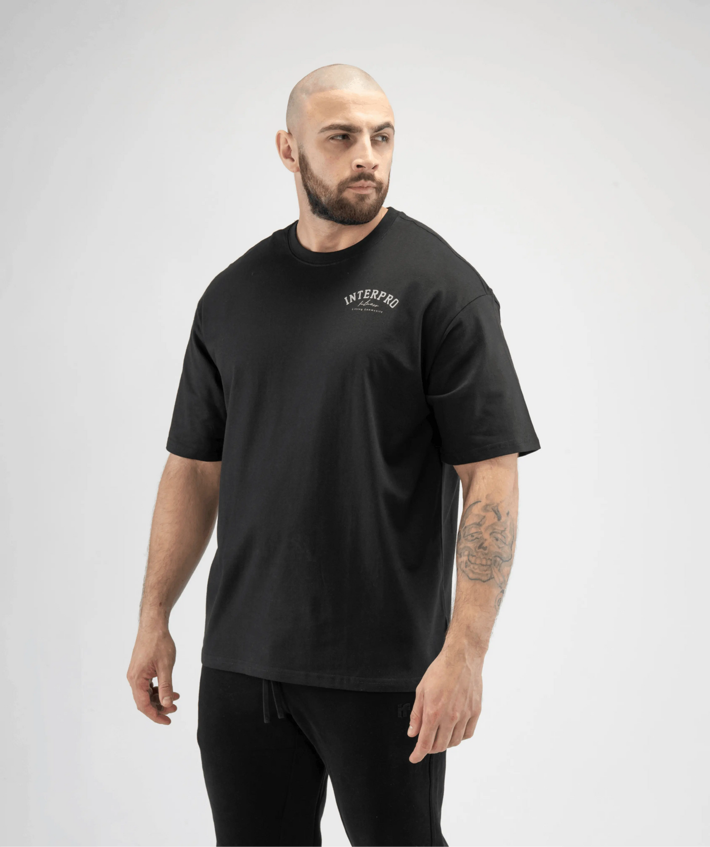 Men's Oversized Gym T Shirt - Black