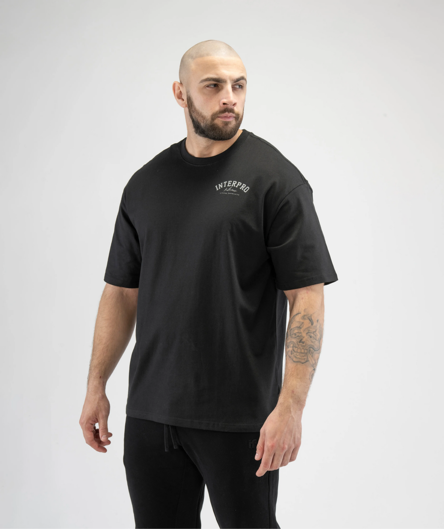 Men's Oversized Gym T Shirt - Black