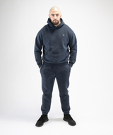 Navy Blue Interpro Fitness Men’s Regular Fit Gym Joggers, front angle highlighting the athletic profile.