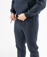 Close-up showing drawstring detail on Interpro Fitness Men’s Navy Blue Regular Fit Joggers.