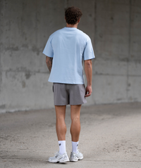 Interpro Fitness Oversized men’s gym t-shirt in light blue, rear view