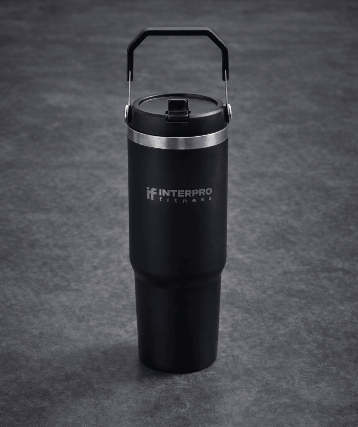 Metal Insulated Gym Flask - Black