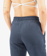 Close-up of navy blue Interpro Fitness joggers waistband